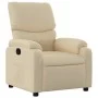 Cream Fabric Recliner by vidaXL, Armchairs - Ref: Foro24-373419, Price: 196,60 €, Discount: %