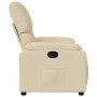 Cream Fabric Recliner by vidaXL, Armchairs - Ref: Foro24-373419, Price: 198,44 €, Discount: %