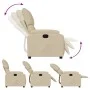 Cream Fabric Recliner by vidaXL, Armchairs - Ref: Foro24-373419, Price: 196,60 €, Discount: %