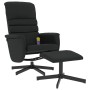 Massage recliner with footrest black synthetic leather by vidaXL, Armchairs - Ref: Foro24-356715, Price: 128,77 €, Discount: %