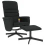 Massage recliner with footrest black synthetic leather by vidaXL, Armchairs - Ref: Foro24-356715, Price: 128,25 €, Discount: %