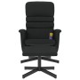 Massage recliner with footrest black synthetic leather by vidaXL, Armchairs - Ref: Foro24-356715, Price: 128,77 €, Discount: %