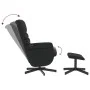 Massage recliner with footrest black synthetic leather by vidaXL, Armchairs - Ref: Foro24-356715, Price: 128,25 €, Discount: %