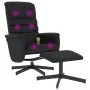 Massage recliner with footrest black synthetic leather by vidaXL, Armchairs - Ref: Foro24-356715, Price: 128,25 €, Discount: %