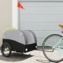 Black and gray iron bicycle trailer 45 kg by vidaXL, Bicycle trailers - Ref: Foro24-94126, Price: 85,23 €, Discount: %