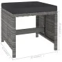 Garten-Essgruppe 6-teilig und graue synthetische Rattankissen von vidaXL, Gartensets - Ref: Foro24-43905, Preis: 449,20 €, Ra...
