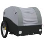 Fahrradanhänger aus schwarzem und grauem Eisen, 45 kg von vidaXL, Fahrradanhänger - Ref: Foro24-94126, Preis: 86,79 €, Rabatt: %