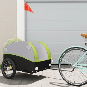 Black and green iron bicycle trailer 45 kg by vidaXL, Bicycle trailers - Ref: Foro24-94130, Price: 86,55 €, Discount: %