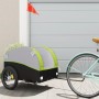 Remolque para bicicleta hierro negro y verde 45 kg de vidaXL, Remolques para bicicletas - Ref: Foro24-94130, Precio: 86,77 €,...