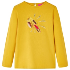 Dunkelockerfarbenes, langärmliges Kinder-T-Shirt 92 von vidaXL, Kinder-T-Shirts - Ref: Foro24-13634, Preis: 8,66 €, Rabatt: %