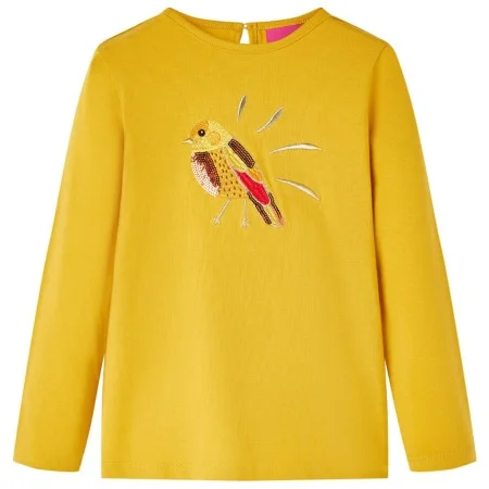 Dunkelockerfarbenes, langärmliges Kinder-T-Shirt 92 von vidaXL, Kinder-T-Shirts - Ref: Foro24-13634, Preis: 8,59 €, Rabatt: %