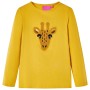 Dunkelockerfarbenes, langärmliges Kinder-T-Shirt 128 von vidaXL, Kinder-T-Shirts - Ref: Foro24-13482, Preis: 8,66 €, Rabatt: %