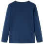 Marineblaues Langarm-T-Shirt für Kinder 128 von vidaXL, Kinder-T-Shirts - Ref: Foro24-13622, Preis: 8,94 €, Rabatt: %