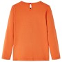 Langärmliges Kinder-T-Shirt 104 in gebranntem Orange von vidaXL, Kinder-T-Shirts - Ref: Foro24-13615, Preis: 9,08 €, Rabatt: %