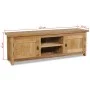 Mueble de TV de madera de teca maciza 120x30x40 cm de vidaXL, Muebles TV - Ref: Foro24-244485, Precio: 250,74 €, Descuento: %