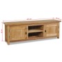 TV-Möbel aus massivem Teakholz 120x30x40 cm von vidaXL, TV-Möbel - Ref: Foro24-244485, Preis: 255,76 €, Rabatt: %