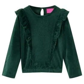 Kinderbluse mit dunkelgrünen Rüschen 104 von vidaXL, Kinder-T-Shirts - Ref: Foro24-15107, Preis: 9,68 €, Rabatt: %