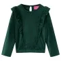 Blusa infantil con volantes verde oscuro 104 de vidaXL, Camisetas para niños - Ref: Foro24-15107, Precio: 9,68 €, Descuento: %