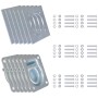 Anillos de sujeción de tráiler 6 pzas acero galvanizado 2000kg