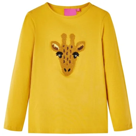 Dunkelockerfarbenes, langärmliges Kinder-T-Shirt 104 von vidaXL, Kinder-T-Shirts - Ref: Foro24-13480, Preis: 8,59 €, Rabatt: %