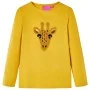 Dunkelockerfarbenes, langärmliges Kinder-T-Shirt 104 von vidaXL, Kinder-T-Shirts - Ref: Foro24-13480, Preis: 8,59 €, Rabatt: %