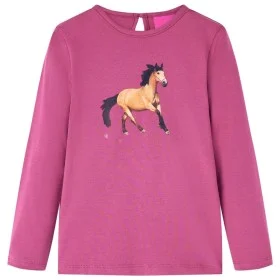 Children's long-sleeved t-shirt raspberry 104 by vidaXL, Kids T-shirts - Ref: Foro24-14025, Price: 8,98 €, Discount: %