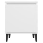 Nachttische mit weißen Metallbeinen 40x30x50 cm von vidaXL, Nachttische - Ref: Foro24-805834, Preis: 51,46 €, Rabatt: %