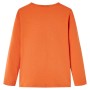 Langärmliges Kinder-T-Shirt 116 in gebranntem Orange von vidaXL, Kinder-T-Shirts - Ref: Foro24-14211, Preis: 9,00 €, Rabatt: %