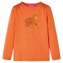 Camiseta infantil de manga larga naranja tostado 140 de vidaXL, Camisetas para niños - Ref: Foro24-14213, Precio: 9,00 €
