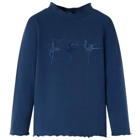 Marineblaues Langarm-T-Shirt für Kinder 128 von vidaXL, Kinder-T-Shirts - Ref: Foro24-13712, Preis: 8,30 €, Rabatt: %