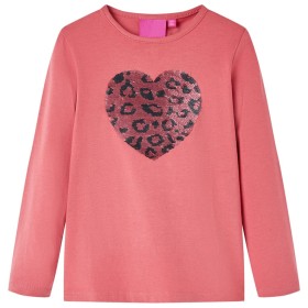 Langarm-T-Shirt für Kinder im Alter von 116 Jahren in Rosa von vidaXL, Kinder-T-Shirts - Ref: Foro24-13786, Preis: 10,44 €, R...