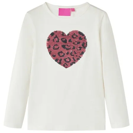 Kinder-Langarm-T-Shirt Ecru 104 von vidaXL, Kinder-T-Shirts - Ref: Foro24-13790, Preis: 8,77 €, Rabatt: %