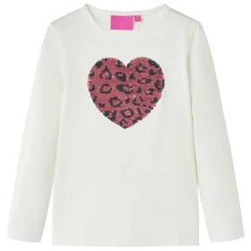 Children's long-sleeved t-shirt ecru 128 by vidaXL, Kids T-shirts - Ref: Foro24-13792, Price: 12,20 €, Discount: %