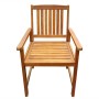 Sillas de jardín 2 unidades madera maciza acacia marrón de vidaXL, Sillas de jardín - Ref: Foro24-42626, Precio: 136,74 €, De...