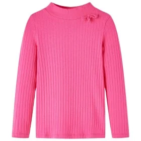 Kinder-Langarm-T-Shirt aus Stretch-Strick in leuchtendem Rosa 128 von vidaXL, Kinder-T-Shirts - Ref: Foro24-13842, Preis: 7,9...