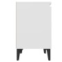Nachttische mit weißen Metallbeinen 40x30x50 cm von vidaXL, Nachttische - Ref: Foro24-805834, Preis: 51,46 €, Rabatt: %