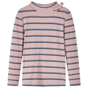 Kinder-Langarm-T-Shirt hellrosa 128 von vidaXL, Kinder-T-Shirts - Ref: Foro24-14117, Preis: 9,37 €, Rabatt: %