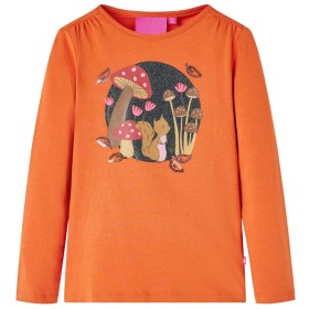 Camiseta infantil de manga larga naranja tostado 128 de vidaXL, Camisetas para niños - Ref: Foro24-14157, Precio: 8,81 €, Des...