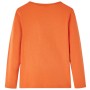 Langärmliges Kinder-T-Shirt 104 in gebranntem Orange von vidaXL, Kinder-T-Shirts - Ref: Foro24-14155, Preis: 8,81 €, Rabatt: %