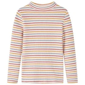 Langärmliges Kinder-T-Shirt mit Stehkragen in Ecru, Farbe 92 von vidaXL, Kinder-T-Shirts - Ref: Foro24-14354, Preis: 9,12 €, ...