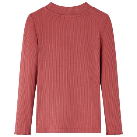 Camiseta infantil manga larga cuello alto rojo oscuro 128 de vidaXL, Camisetas para niños - Ref: Foro24-14337, Precio: 8,87 €...