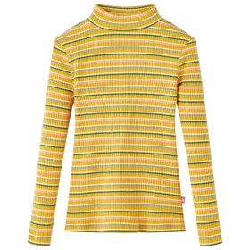 Langärmliges Kinder-T-Shirt mit Stehkragen in der Farbe Ocker 116 von vidaXL, Kinder-T-Shirts - Ref: Foro24-14361, Preis: 9,2...