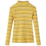 Langärmliges Kinder-T-Shirt mit Stehkragen in der Farbe Ocker 116 von vidaXL, Kinder-T-Shirts - Ref: Foro24-14361, Preis: 9,2...