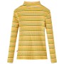 Langärmliges Kinder-T-Shirt mit Stehkragen in der Farbe Ocker 116 von vidaXL, Kinder-T-Shirts - Ref: Foro24-14361, Preis: 9,2...