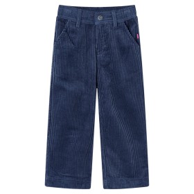 Pantalón infantil pana azul marino 140