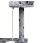 Rascador para gatos poste rascador de sisal 150 cm huellas gris de vidaXL, Mobiliario para gatos - Ref: Foro24-170486, Precio...