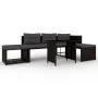 Gartenmöbel-Set 4-teilig aus braunem synthetischem Rattan von vidaXL, Gartensets - Ref: Foro24-44288, Preis: 274,63 €, Rabatt: %