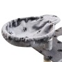 Cat scratching post sisal scratching post 150 cm gray footprints by vidaXL, Cat furniture - Ref: Foro24-170486, Price: 69,73 ...