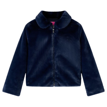 Marineblaue Kunstlederjacke für Kinder 92 von vidaXL, Oberbekleidung für Kinder - Ref: Foro24-13854, Preis: 13,64 €, Rabatt: %