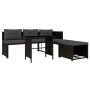 Gartenmöbel-Set 4-teilig aus braunem synthetischem Rattan von vidaXL, Gartensets - Ref: Foro24-44288, Preis: 274,63 €, Rabatt: %
